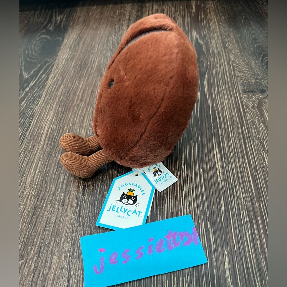Jellycat Amuseables Coffee Bean 100%Authentic NWT US SHIP FAST - Picture 2 of 6